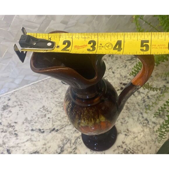 Vase Vintage Vallauris France Modernist Lava Emailliert 1950/60er - Picture 6 of 10